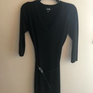 Black sweater dress